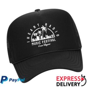 Iheart Forward Merch Store Iheart Radio Music Festival Vegas 2024 Cityscape Black Trucker Hat