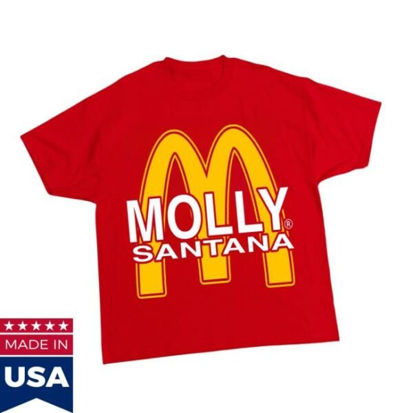 Grimykids Store Merch Shop Molly V2 Yellow On Red Shirt