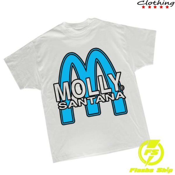Grimykids Store Merch Shop Molly V2 Blue On White Shirt