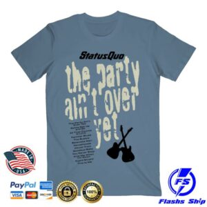 Status Quo Merch Store The Party Ain’t Over Tracklisting Tee
