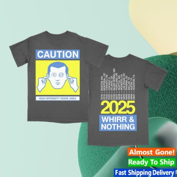 The Funeral Party Merch Store Whirr And Nothing 2025 Tour Shirt