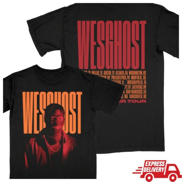 Wesghost Store Merch Summer 2025 Tour Tee