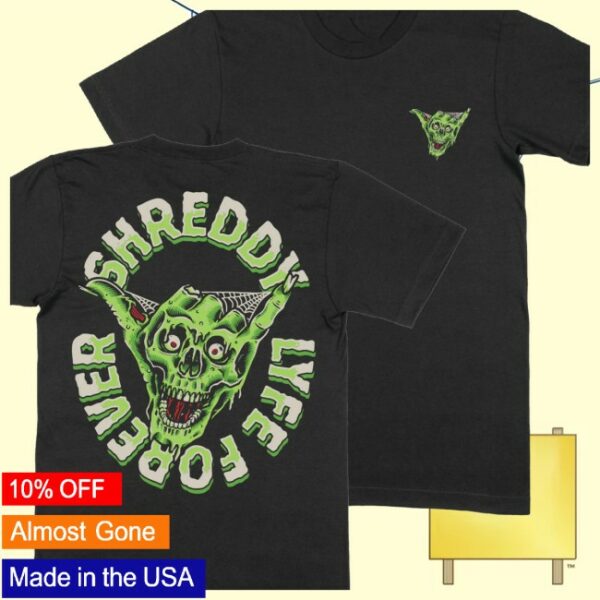 Shreddy Lyfe Store Merch Spooky Hand Black Shirt