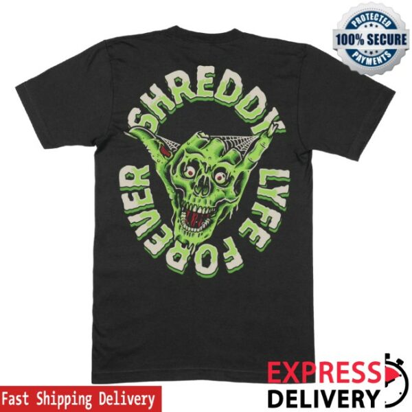 Shreddy Lyfe Store Merch Spooky Hand Black Shirt