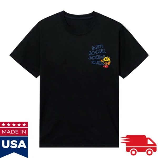 Anti Social Social Club Store Merch Assc X Pac-Man Run Run Black Tee