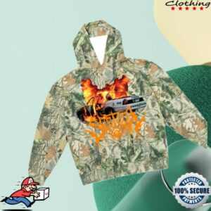 Section 8 Official Store Merch Burning Cop Car 666 Real Tree Hoodie Section 8 Official Store Merch Burning Cop Car 666 Real Tree Hoodie