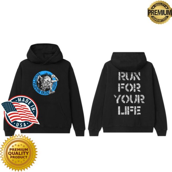 Run Travis Run Store Merch Rtr Punk Circle Logo Pullover Hoodie