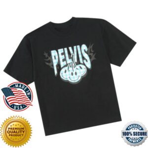 Lofi Store Merch Cherry Gingham Logo Black Tee