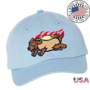 Woosox Store Merch Youth Light Blue Pawtucket Hot Wiener Hat