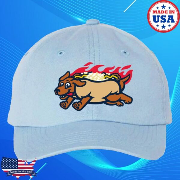 Woosox Store Merch Youth Light Blue Pawtucket Hot Wiener Hat