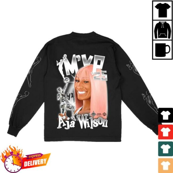 Playa Society Merch Store Playa Society 2025 Wnba Mvp A’ja Long-Sleeve