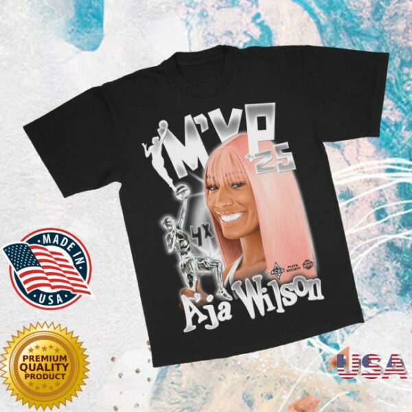 Playa Society Merch Store Playa Society 2025 Wnba Mvp A’ja T-Shirt