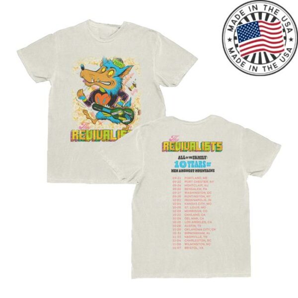 The Revivalists Merch Store Fall 2025 Tour Tee
