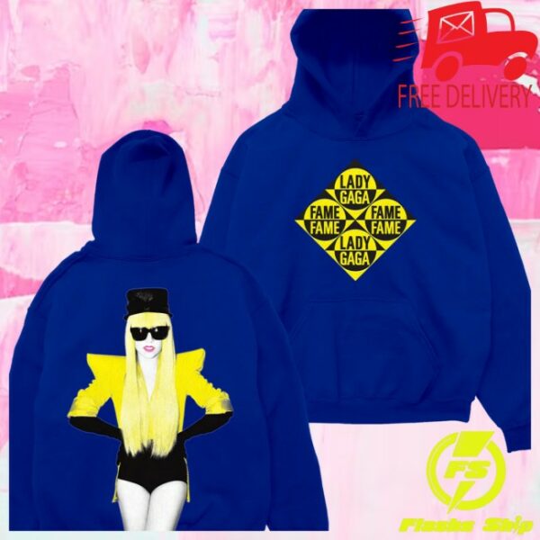 Ladygaga Store Merch The Fame Blue Hoodie