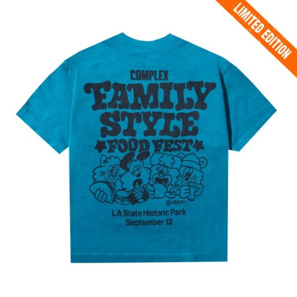 Complex Store Merch Verdy X Fsff Kids Logo Blue T-Shirt