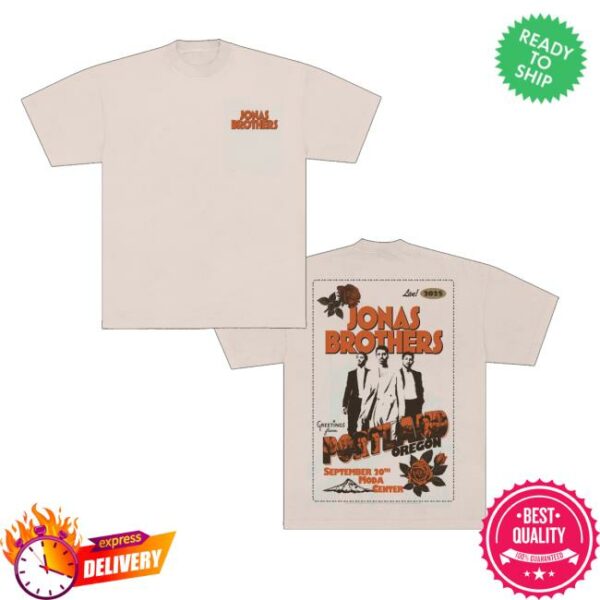 Jonas Brothers Merch Greetings From Your Hometown Portland Or Tee