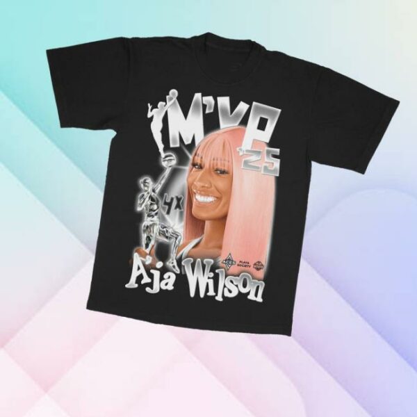 Playa Society Merch Store Playa Society 2025 Wnba Mvp A’ja T-Shirt