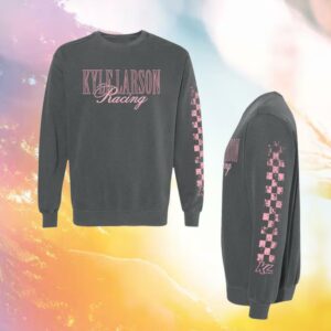 Kyle Larson Shop Merch Kyle Larson Racing Check Design Adult Pepper Crewneck Sweatshirt