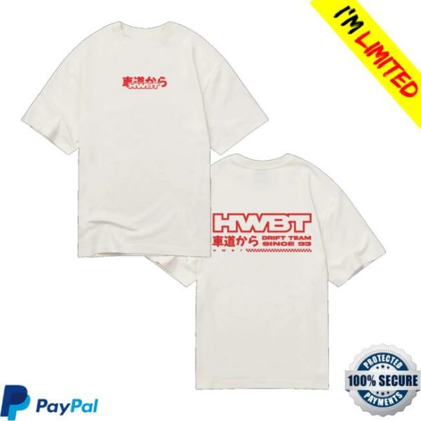 Hwbt Shop Merch Drift Team Oversized T-Shirt