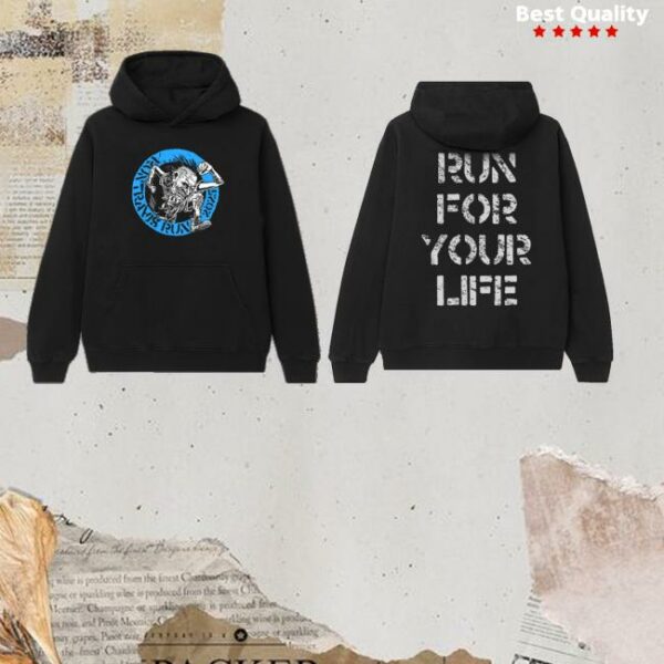 Run Travis Run Merch Store Rtr Punk Circle Logo Pullover Hoodie