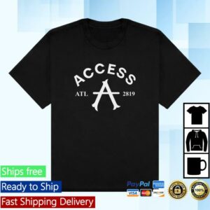 Access 2819 Merch Store Access A Black Tee