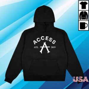 Access 2819 Merch Store Access A Hoodie Black