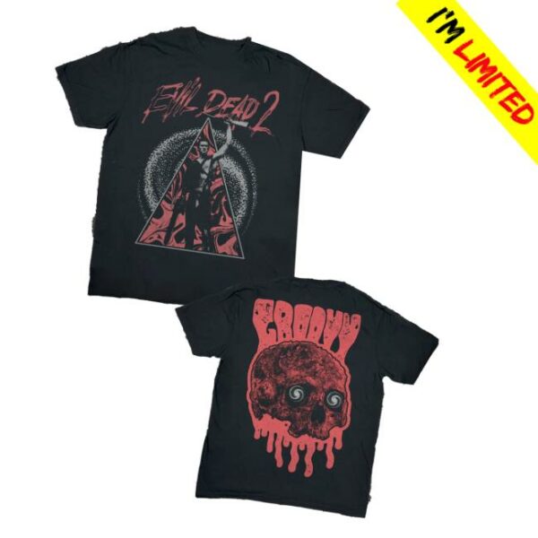 The Cultofcult Merch Store Evil Dead 2 Groovy T-Shirt