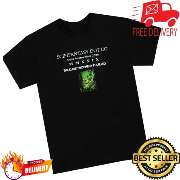 Dlx Skate Shop Store Sci-Fi Fantasy Dark Prophecy T-Shirt