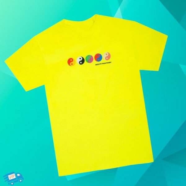 Dlx Skate Shop Store Sci-Fi Ying Yang T-Shirt