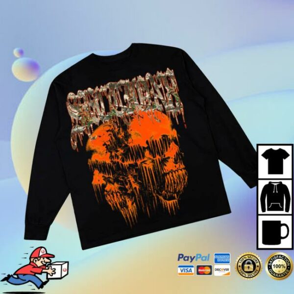 Section 8 Official Merch Store 2 Face Skelton Black Long Sleeve