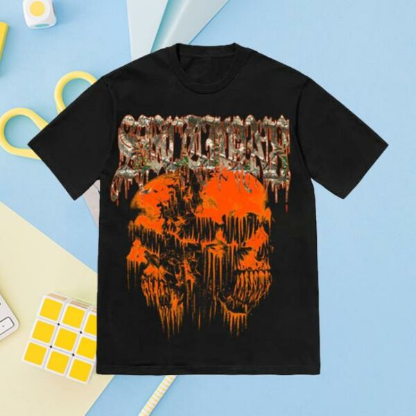 Section 8 Official Merch Store 2 Face Skelton Black Shirt