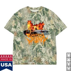 Section 8 Official Merch Store Burning Cop Car 666 Real Tree Shirt Section 8 Official Merch Store Burning Cop Car 666 Real Tree Shirt