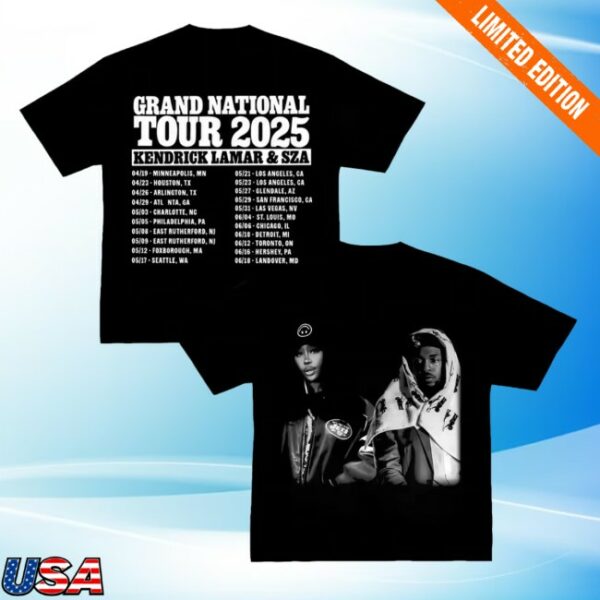 Kendrick Lamar Store Merch 2025 Sza & Kendrick Lamar Global Tour Shirt