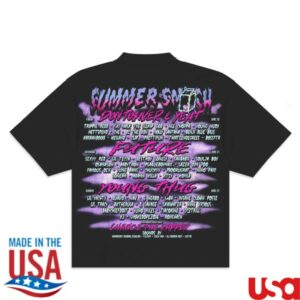 The Summer Smash Store Merch Shark Black T-Shirt