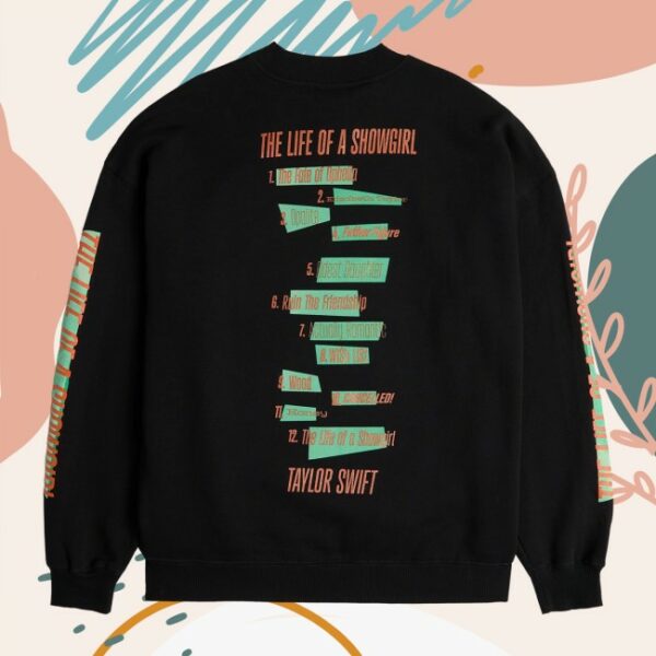 Taylor Swift Store Merch The Life Of A Showgirl Crewneck