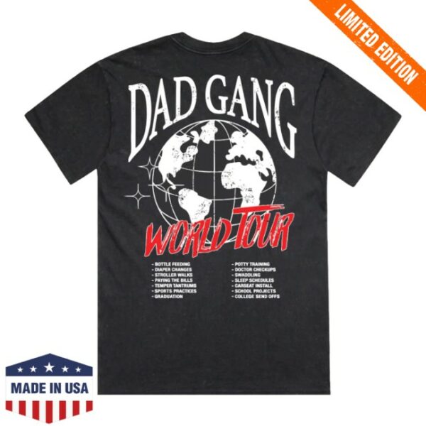 Dadgang Store Merch Dad Gang World Tour Dg Tee