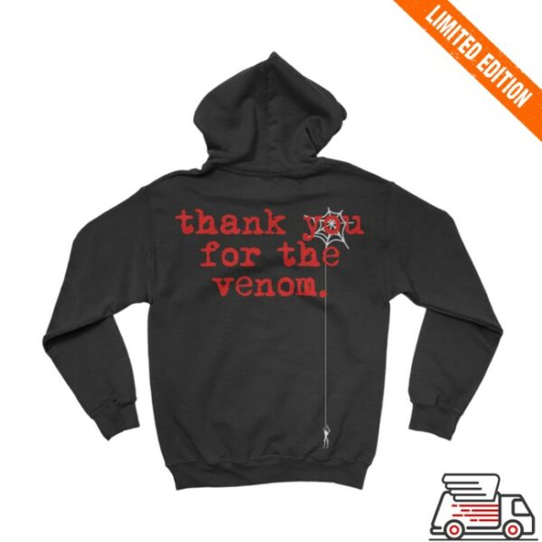 My Chemical Romance Store Merch Tyftv Spiderweb Hoodie