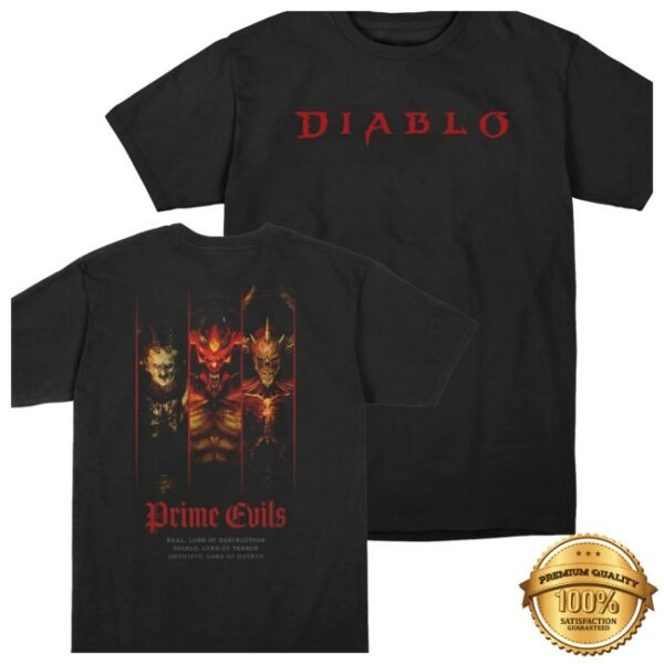 Blizzard Store Merch Diablo Prime Evils Black T-Shirt