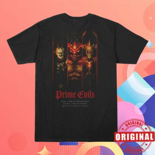 Blizzard Store Merch Diablo Prime Evils Black T-Shirt