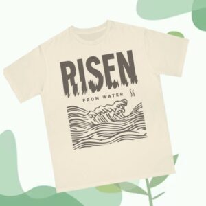 Rosslyn Store Merch Line Art Risen From Water Orangic Tee