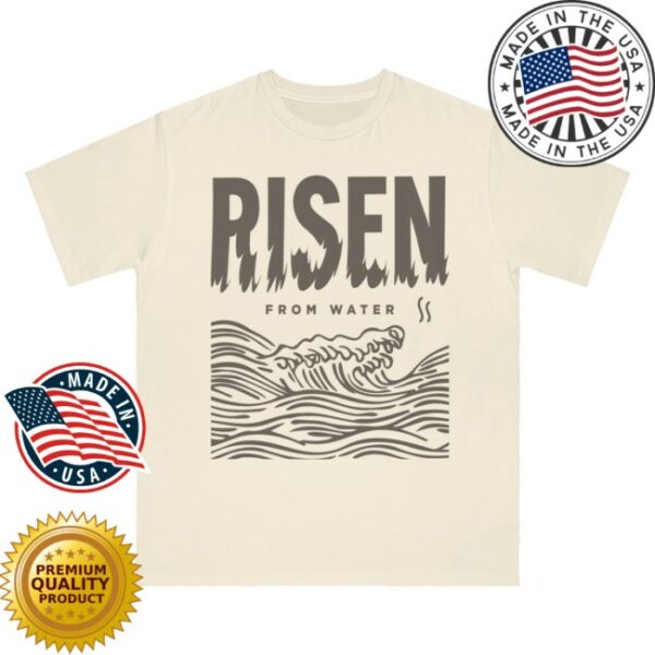 Rosslyn Store Merch Line Art Risen From Water Orangic Tee