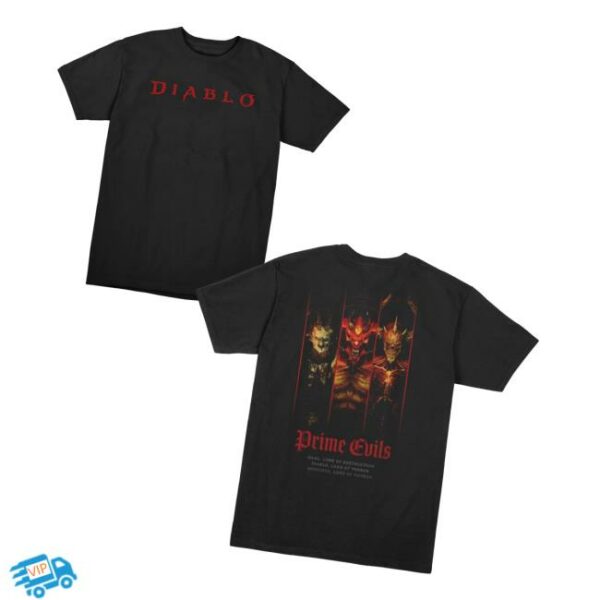 Blizzard Gear Merch Store Diablo Prime Evils Black T-Shirt