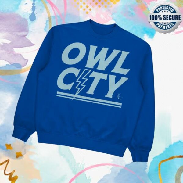 Owl City Music Store Merch Lightning Crewneck