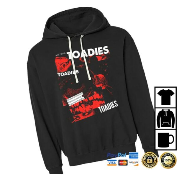 Toadies Official Store Merch I Burn Collage Pull Over Hoodie