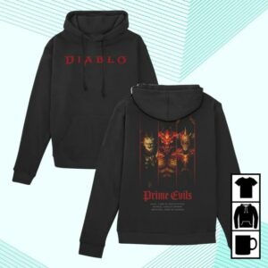 Blizzard Gear Merch Store Diablo Prime Evils Black Pullover Hoodie