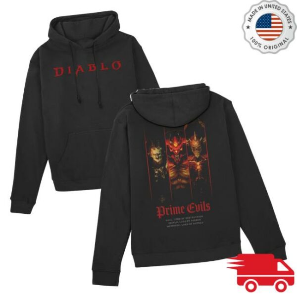 Blizzard Gear Merch Store Diablo Prime Evils Black Pullover Hoodie
