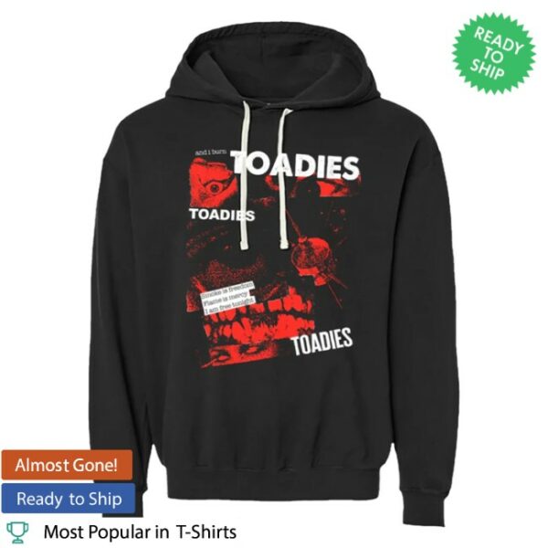 Toadies Official Store Merch I Burn Collage Pull Over Hoodie