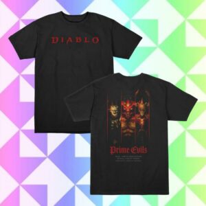 Blizzard Gear Merch Store Diablo Prime Evils Black T-Shirt