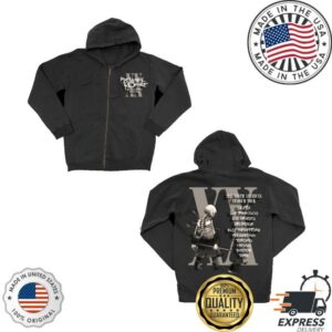 Mychemicalromance Merch Store The Black Parade Tour Zip Hoodie
