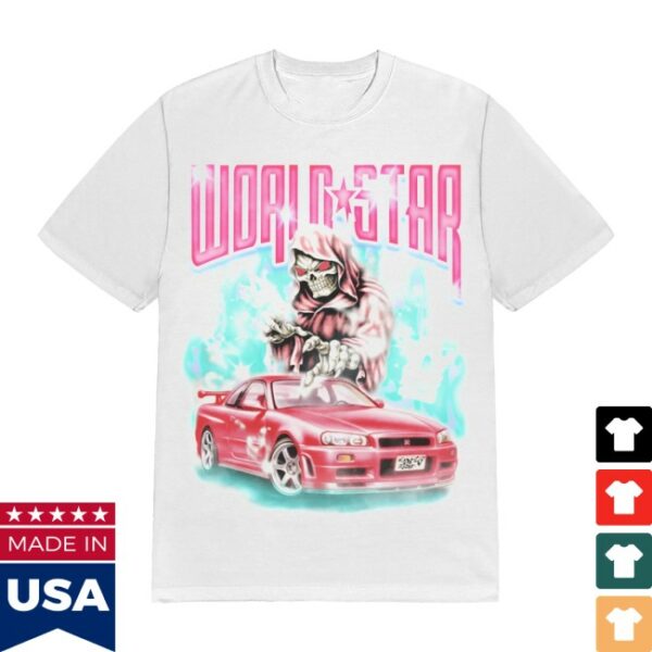 Worldstarhiphop Store Merch Limited Edition Airbrush Reaper T-Shirt